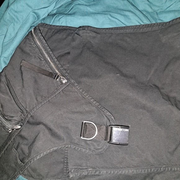 Helmut Lang Black Utility Cargo Mini Skirt Buckle Wrap Techwear NWT 2 - Picture 15 of 15